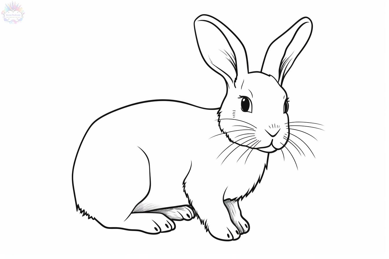 Rabbit coloring pages