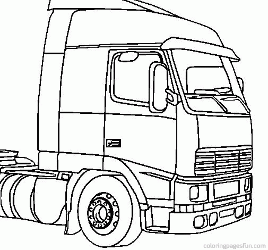 Truck coloring pages printable for free download