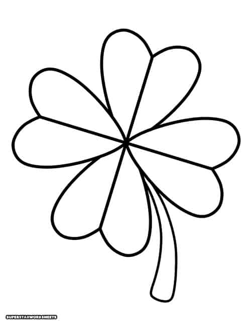 Shamrock coloring pages