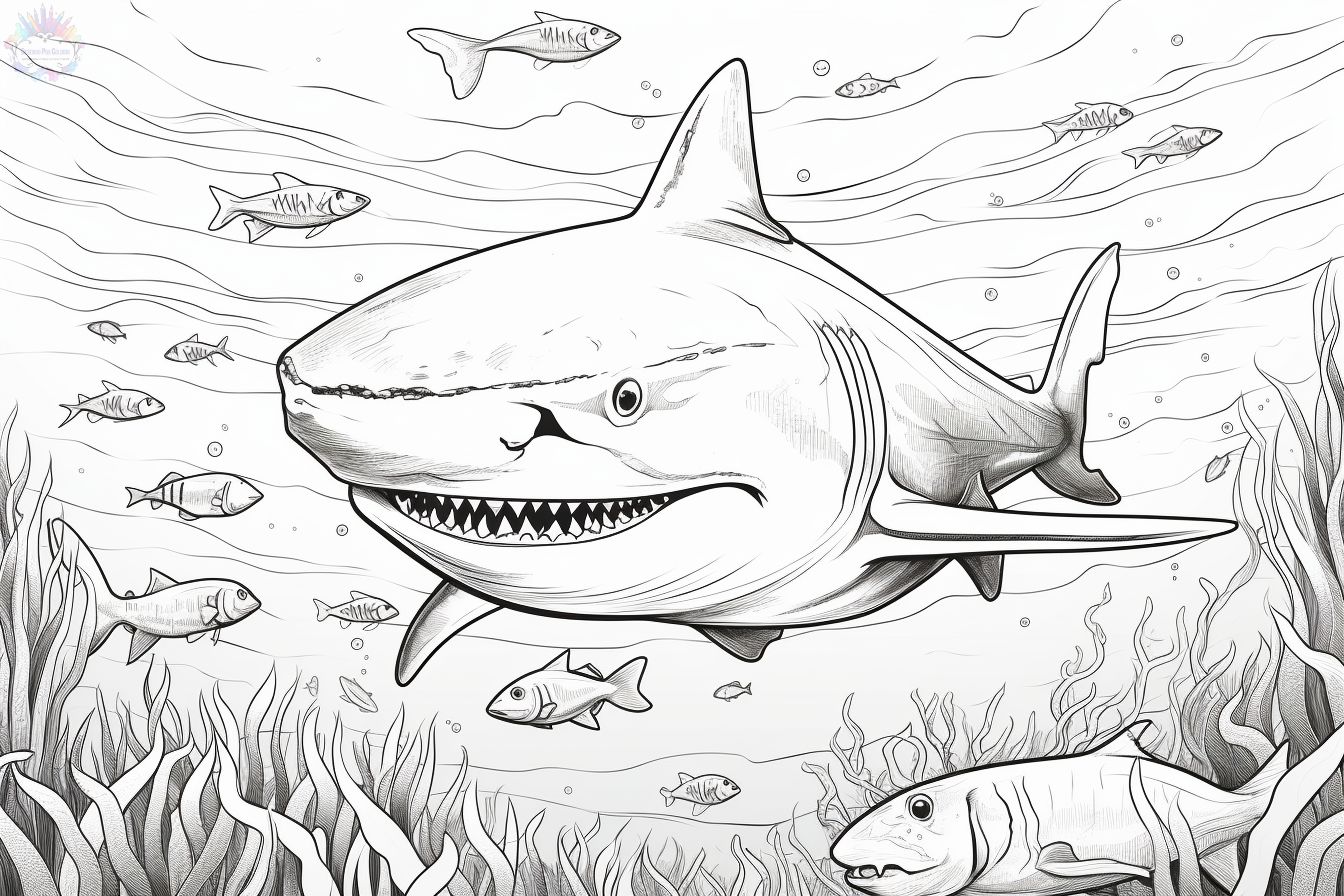 Shark coloring pages