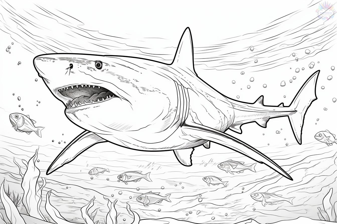Shark coloring pages