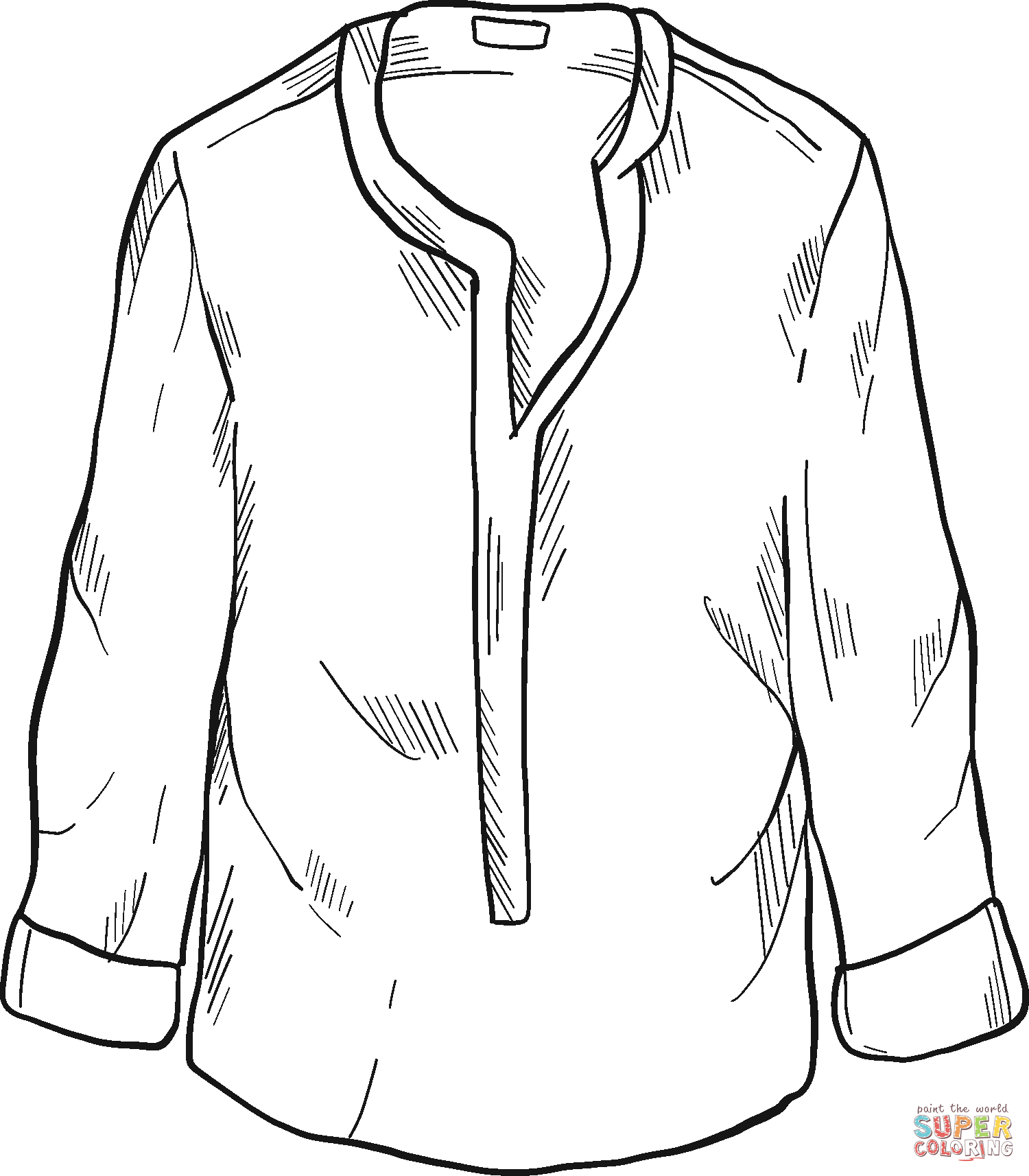 Shirt coloring page free printable coloring pages