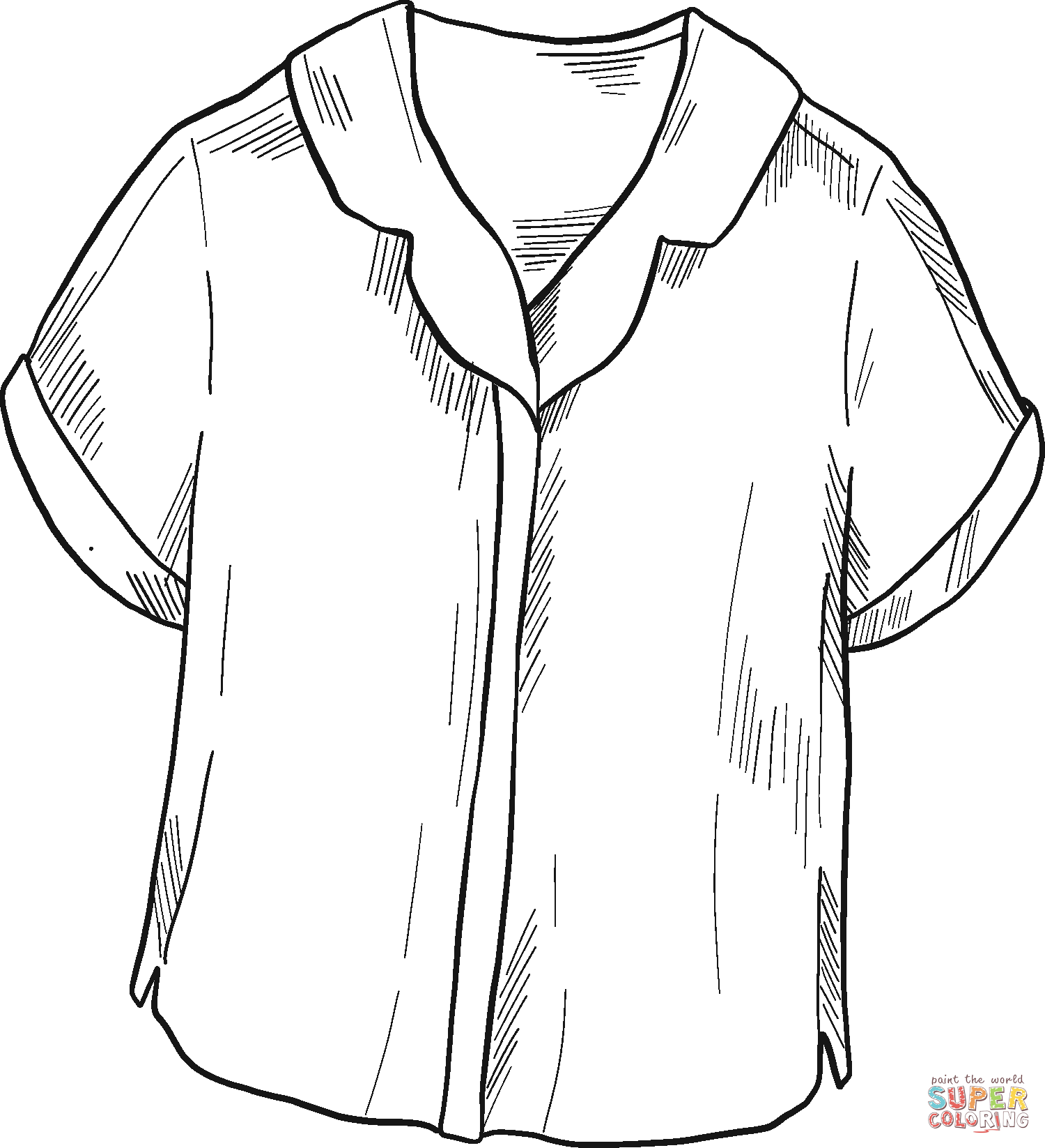 Pajamas shirt coloring page free printable coloring pages