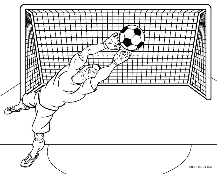 Free printable soccer coloring pages for kids