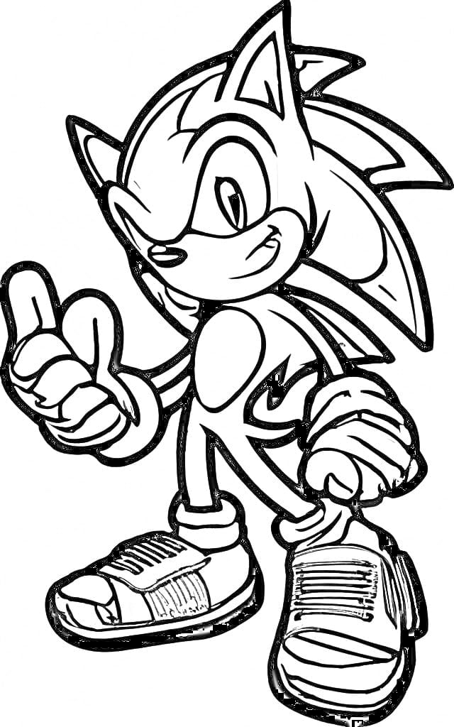 Realistic sonic coloring pages