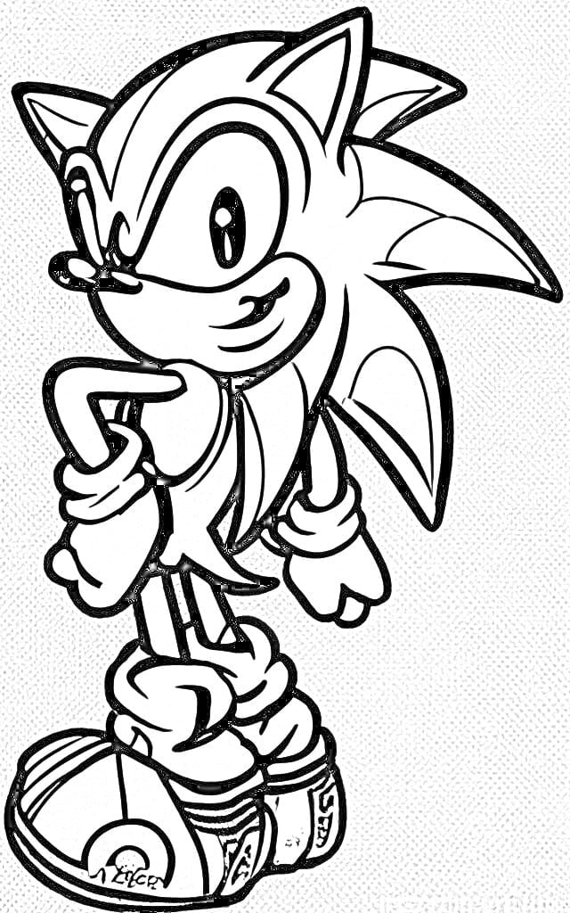 Realistic sonic coloring pages