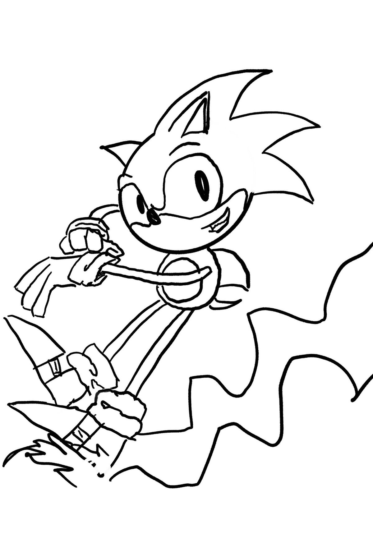 The greatest sonic fan art on the internet that we drew