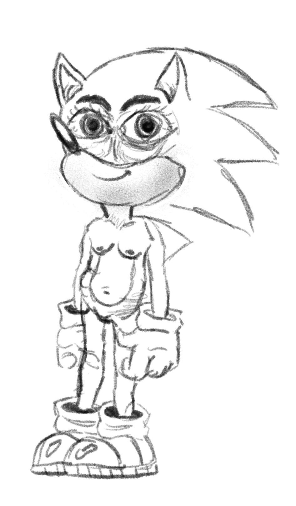 My art teacher doesnt like me drawing sonic because it isnt realistic so i fixed it rsonicthehedgehog