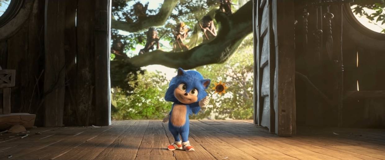 Baby sonic sonic the hedgehog movie trailer introduces infant edition of speedy hero the star