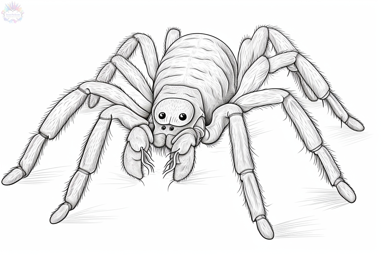Spider coloring pages