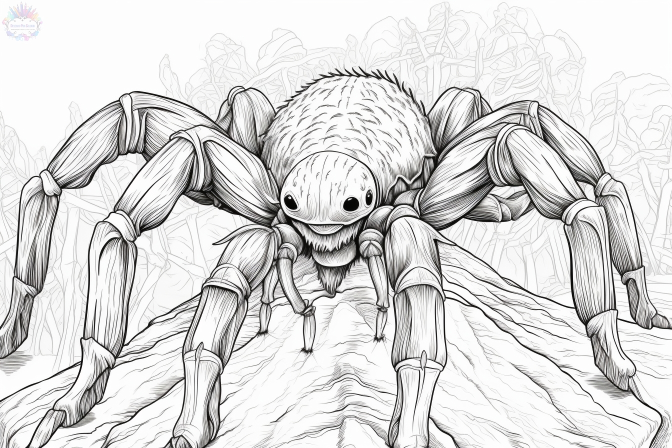 Spider coloring pages