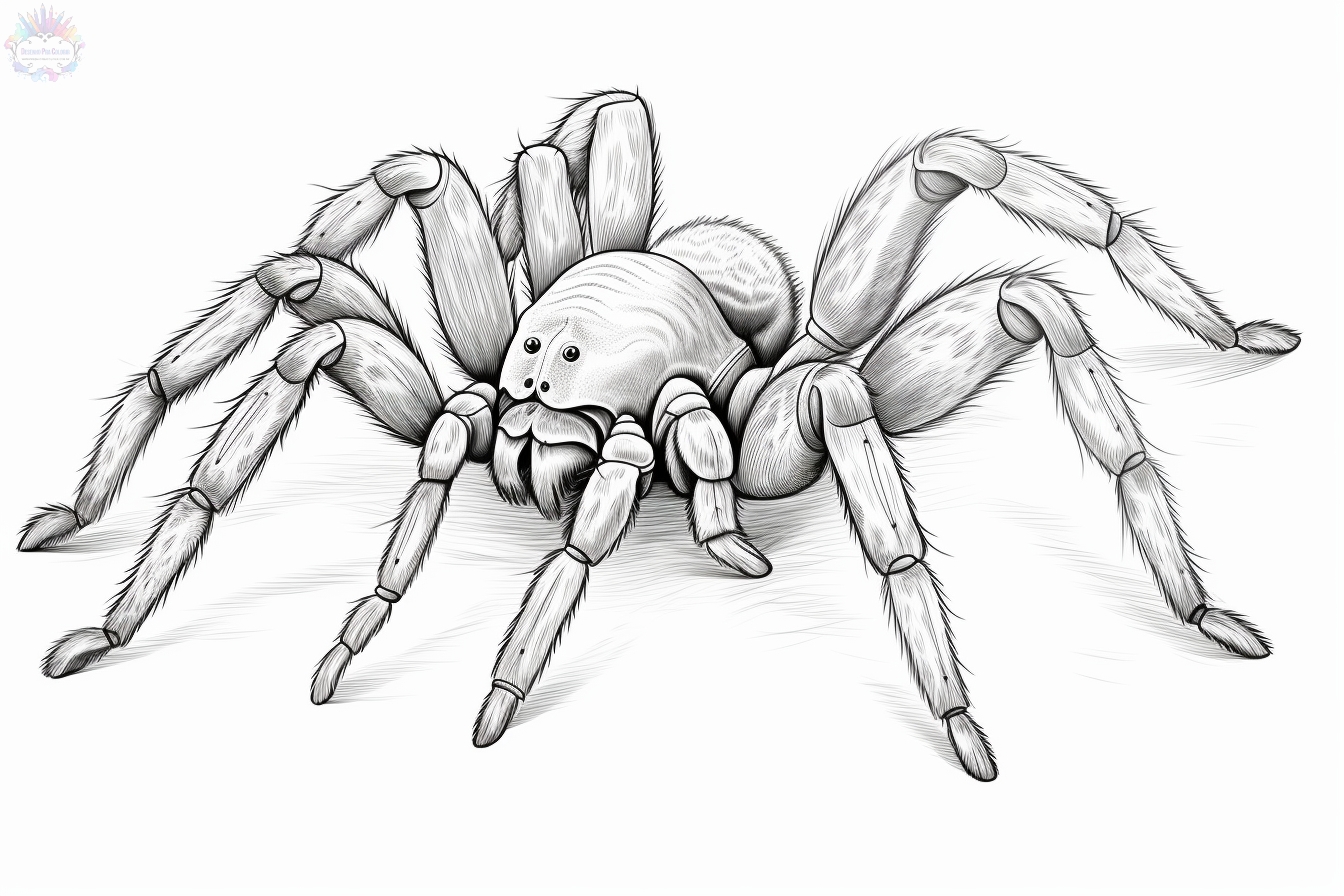 Spider coloring pages