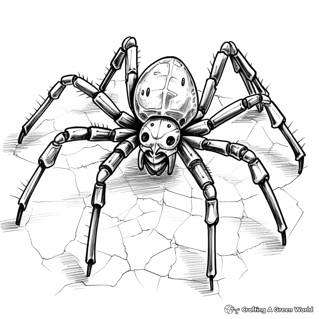 Black widow spider coloring pages
