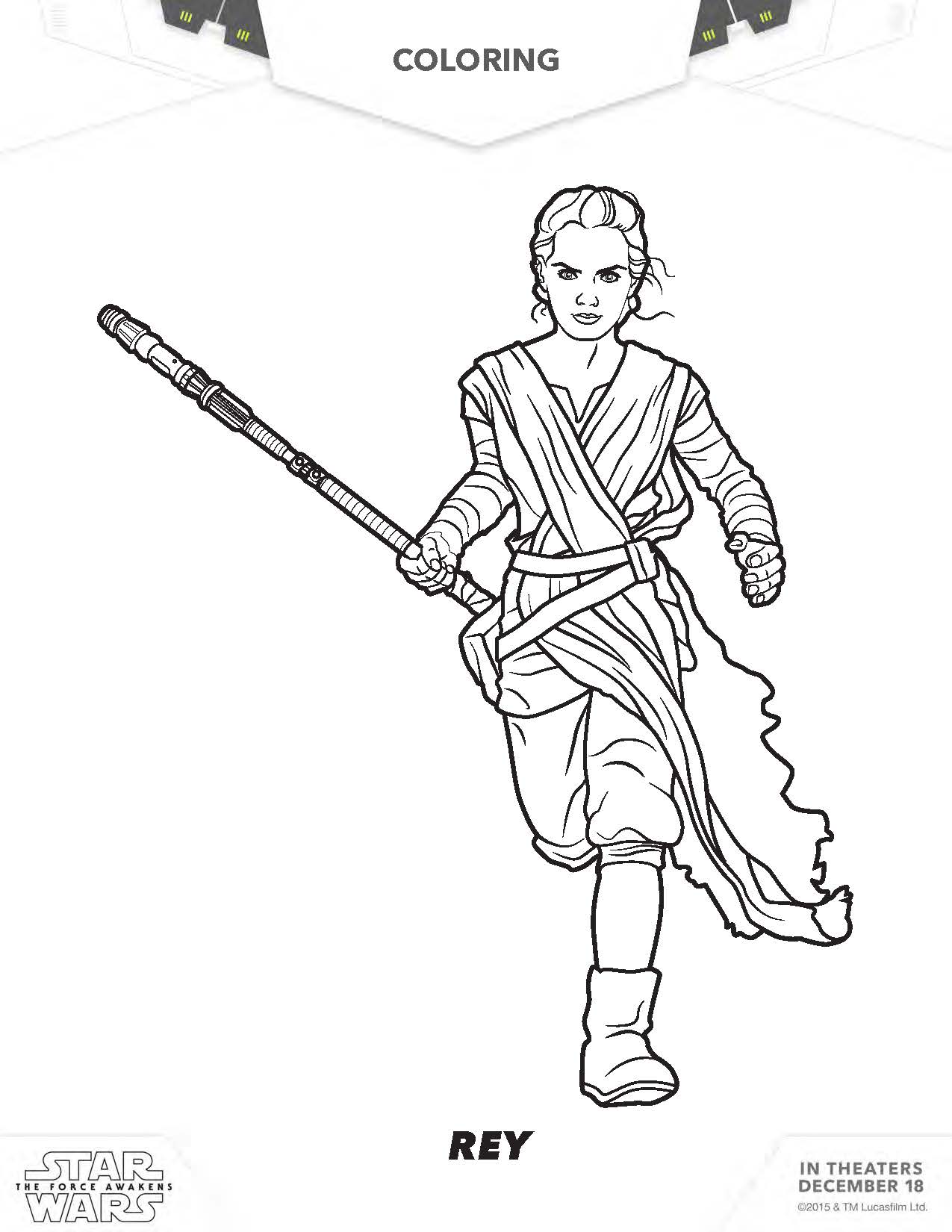 Star wars coloring pages the force awakens coloring pages