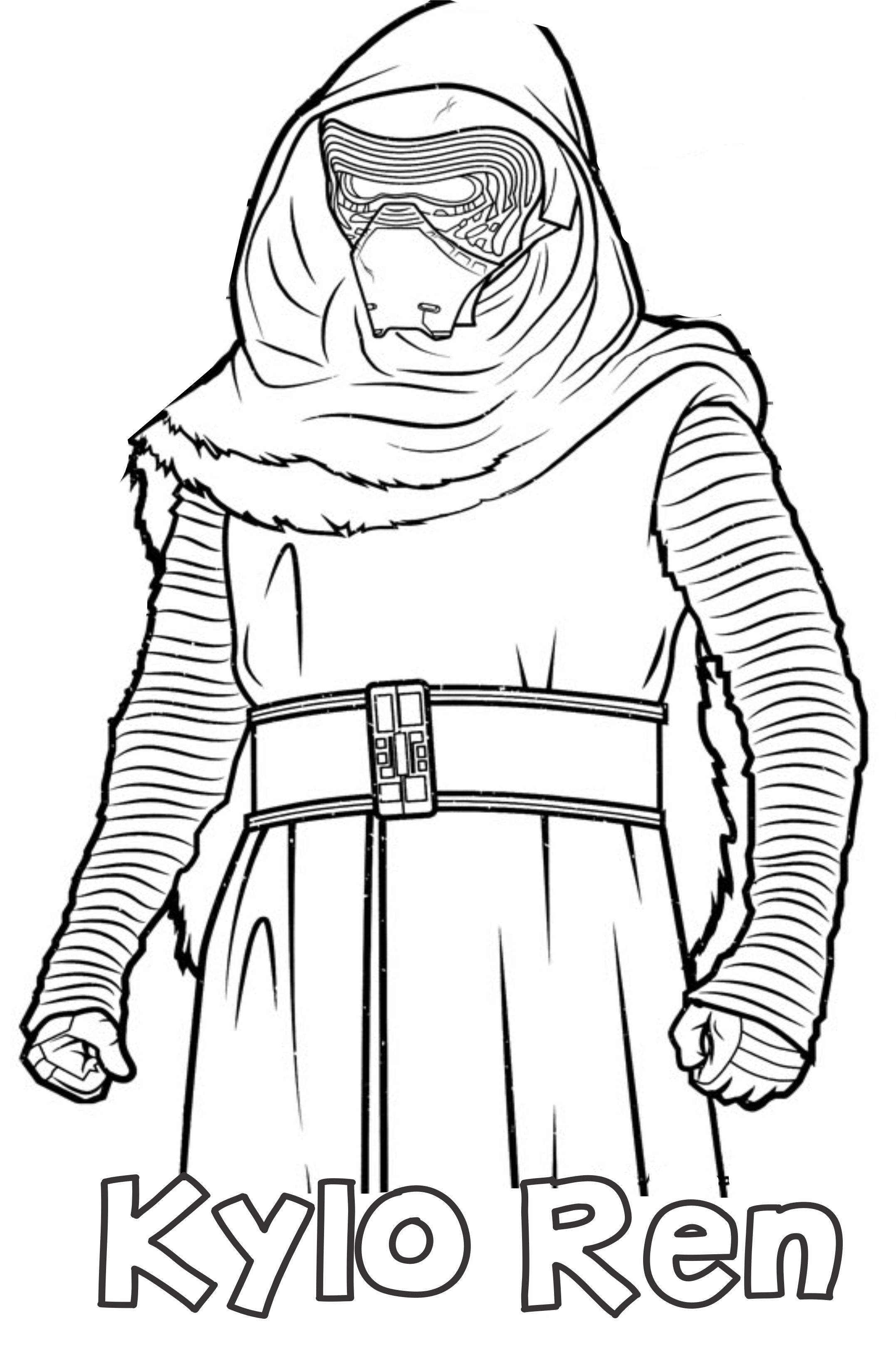 Kylo ren coloring pages