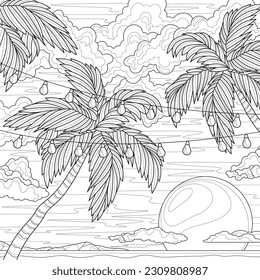 Adult coloring page sun images stock photos d objects vectors
