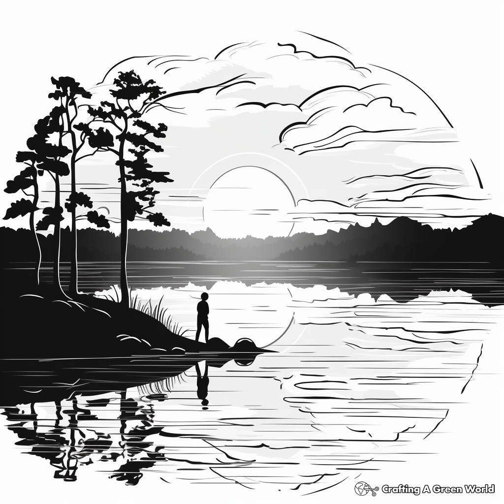 Sunset coloring pages