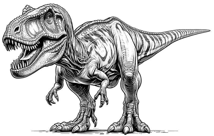 Dinosaur coloring pages
