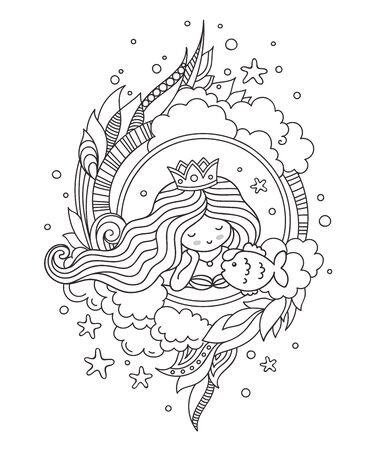 Tattoo coloring page girl stock vector illustration and royalty free tattoo coloring page girl clipart