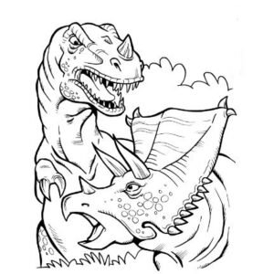 Tyrannosaurus coloring pages printable for free download