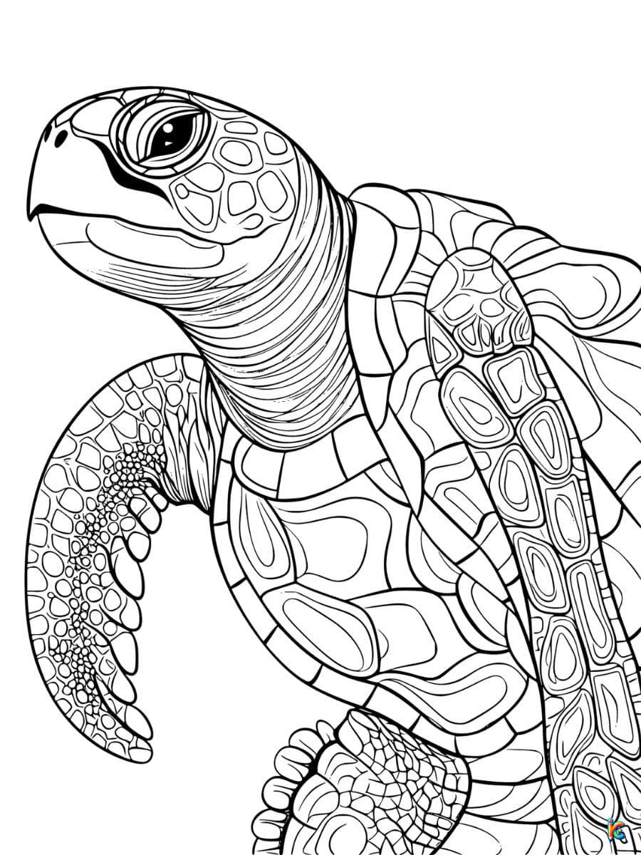 Turtle coloring pages â