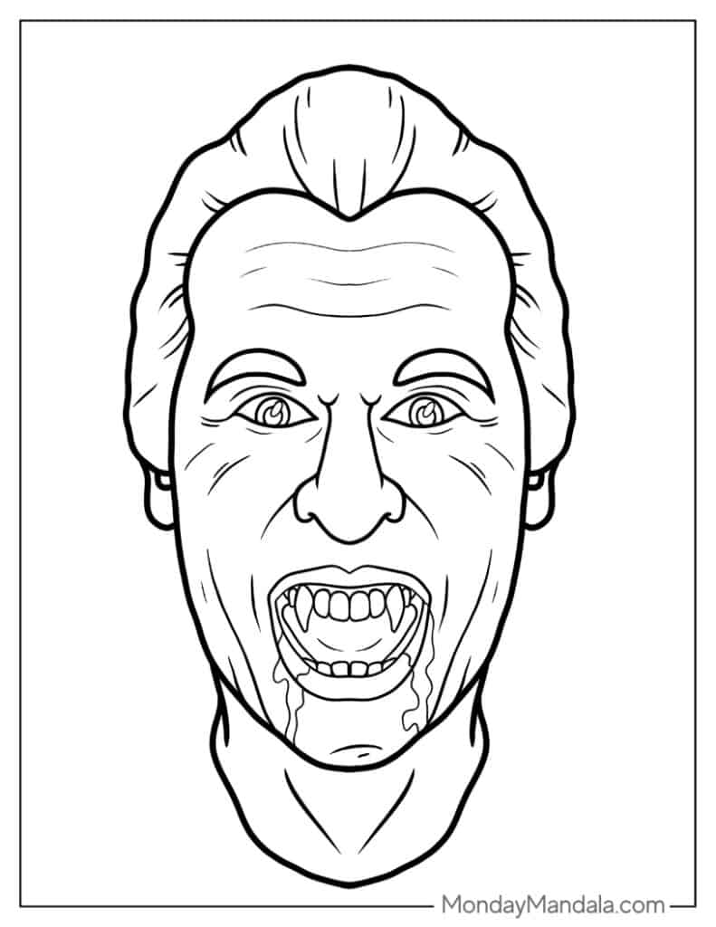 Halloween coloring pages free pdf printables