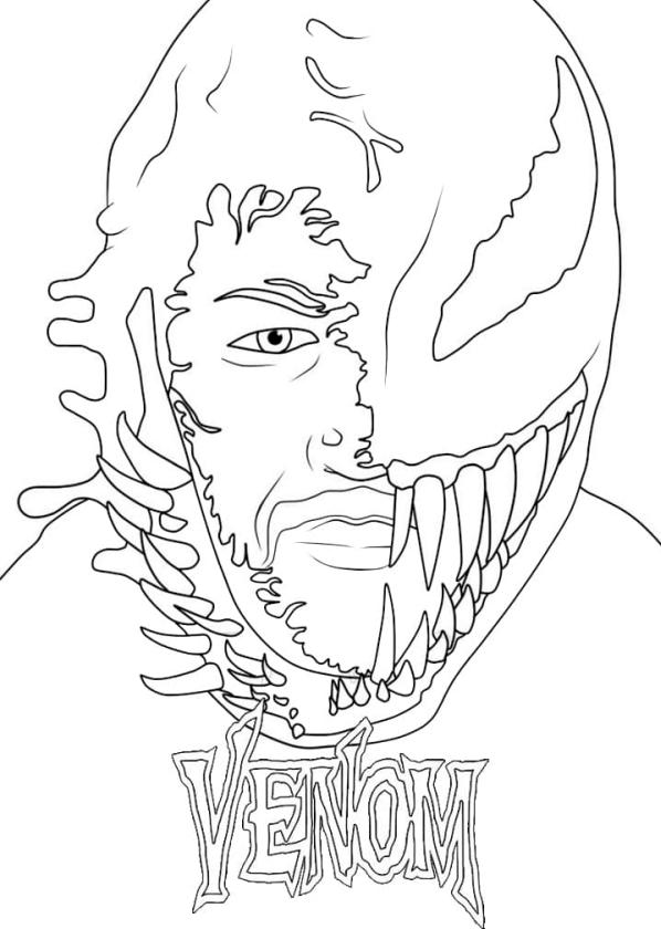 Get this venom coloring pages free to print venom consuming eddie