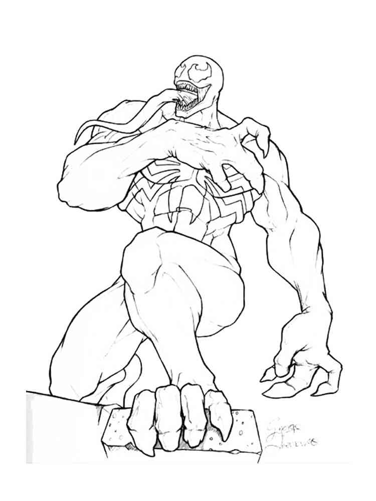 Venom coloring pages