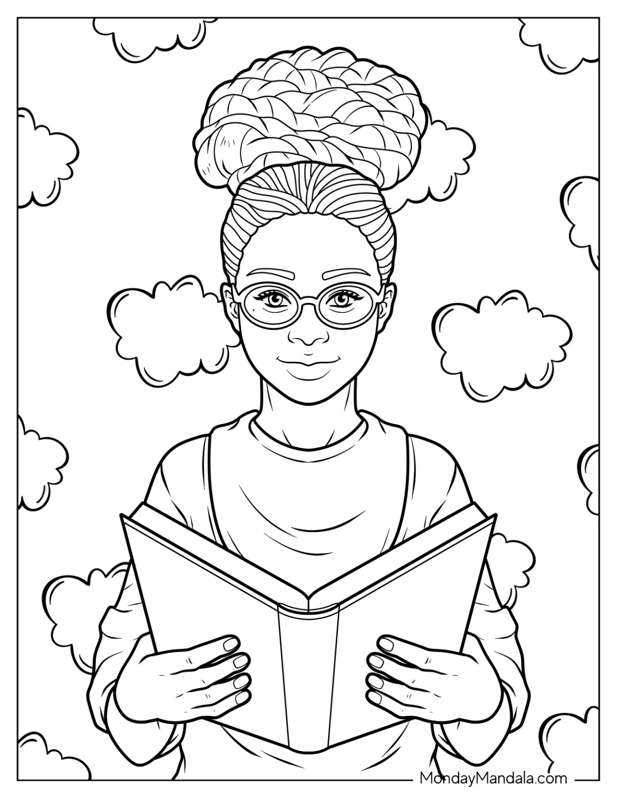 Black girl coloring pages free pdf printables