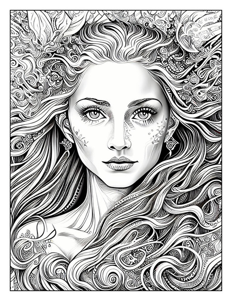 Woman face coloring pages free stock photos images and pictures of woman face coloring pages