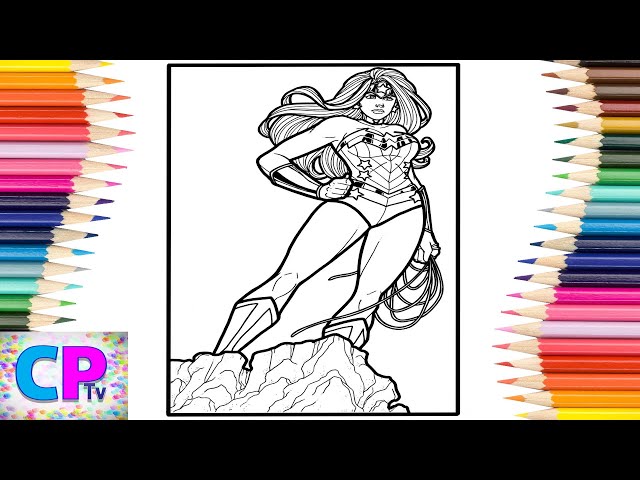 Wonder woman coloring pagesmarvel avengers coloringjim yosef anna yvette