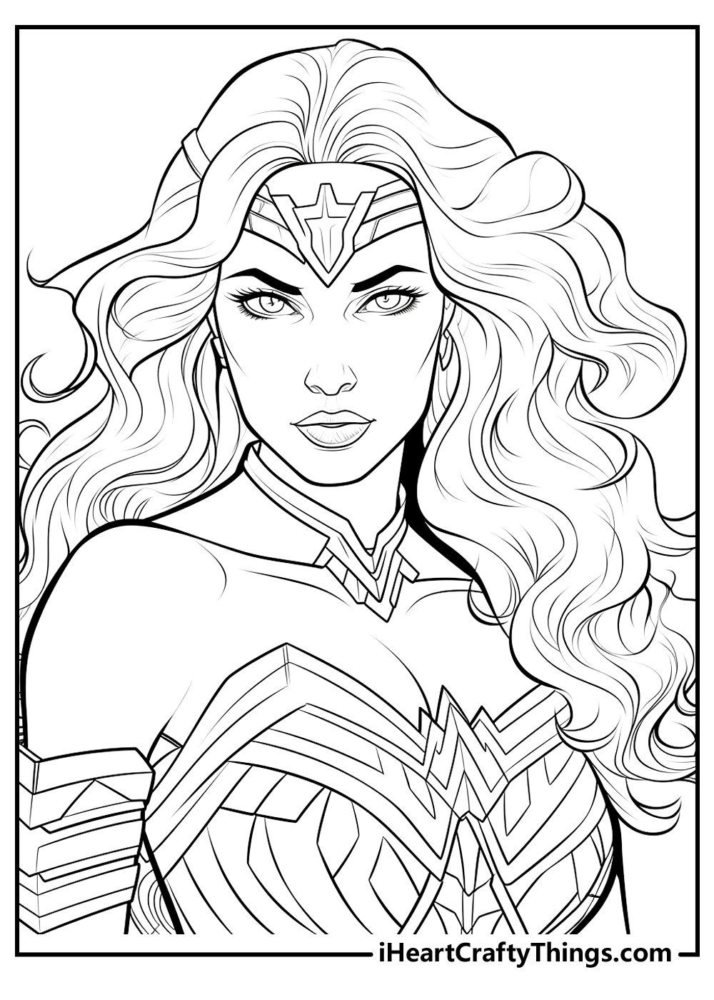 Wonder woman coloring pages free printables