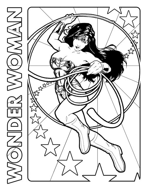 Wonder woman superheroes â free printable coloring pages