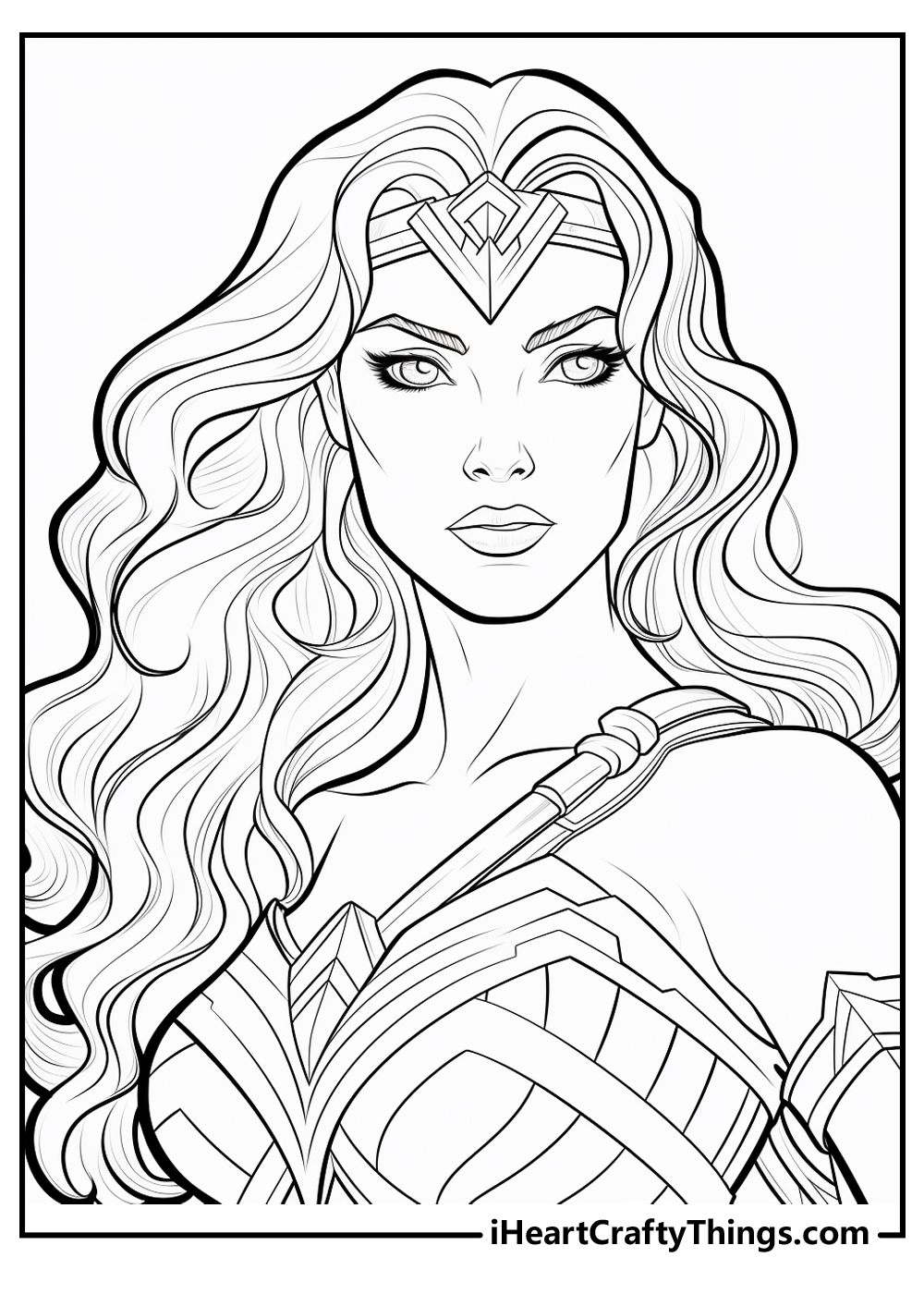 Wonder woman coloring pages free printables