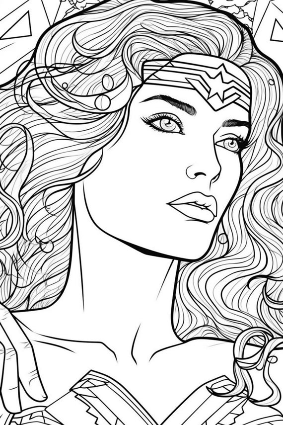 Ic coloring book for adults printable pdf pages instant