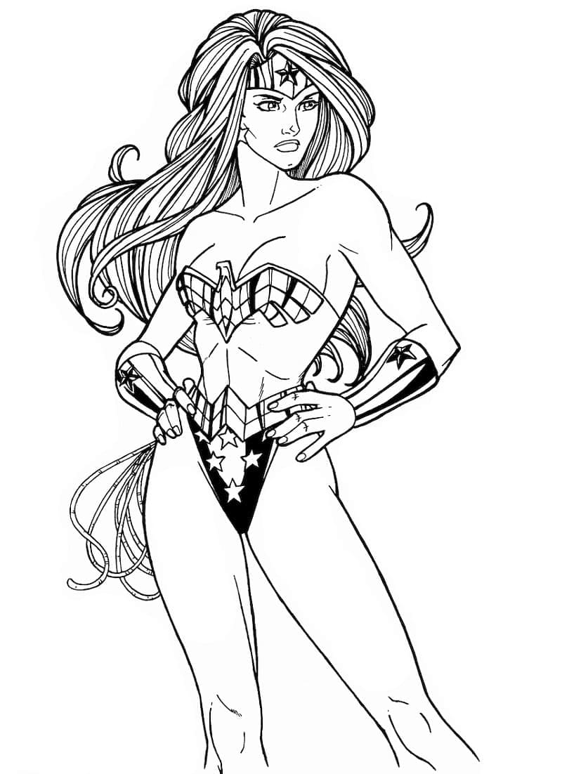 Omalovãnky k vytisknutã zãzraänã åena wonder woman