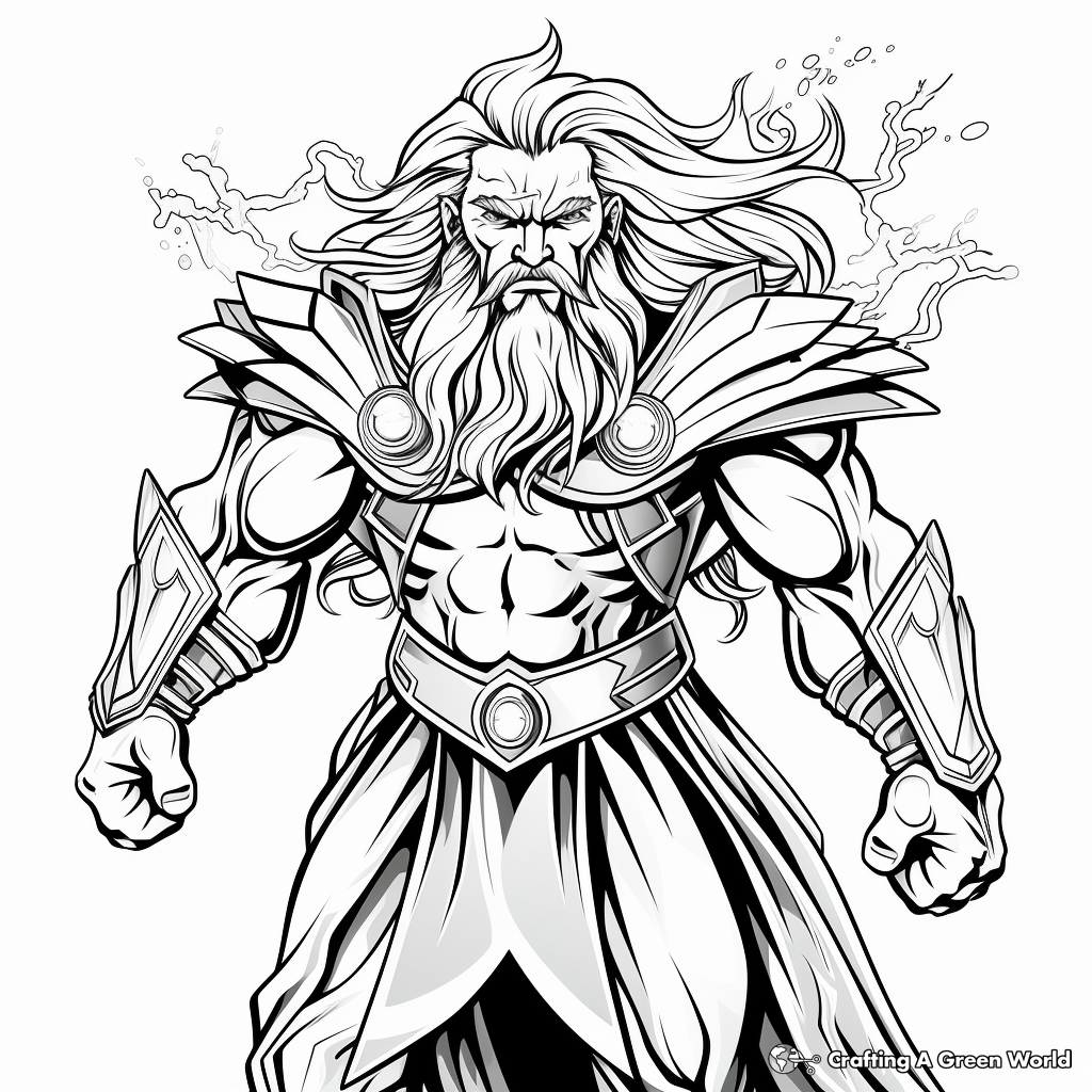 Lightning bolt coloring pages