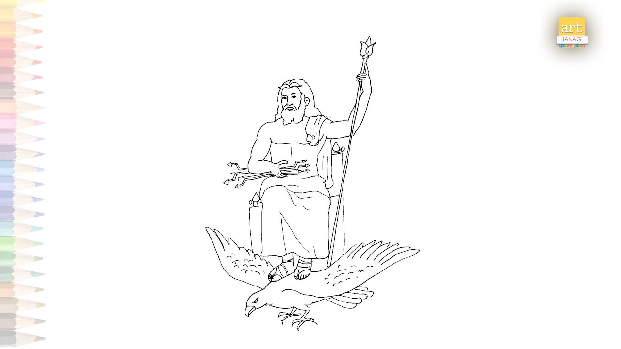 Zeus greek god drawing zeus drawings how to draw zeus greek god step by step zeus sketches