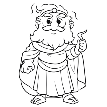 Zeus head clipart hd png white zeus head illustration white zeus avatar png image for free download