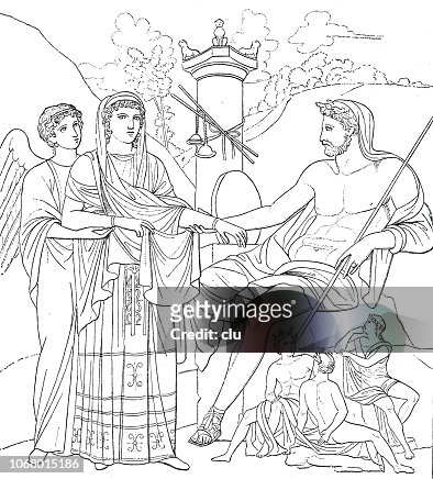Goddess hera visits zeus high