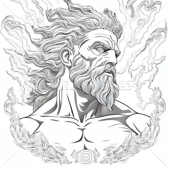 Pack stress relief coloring pages zeus digital print filigree detailed mandala instant download set coloring pages for adults instant download
