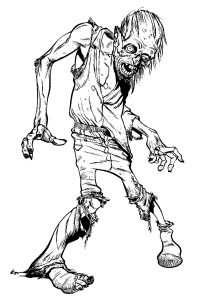 Monster coloring pages for adults kids