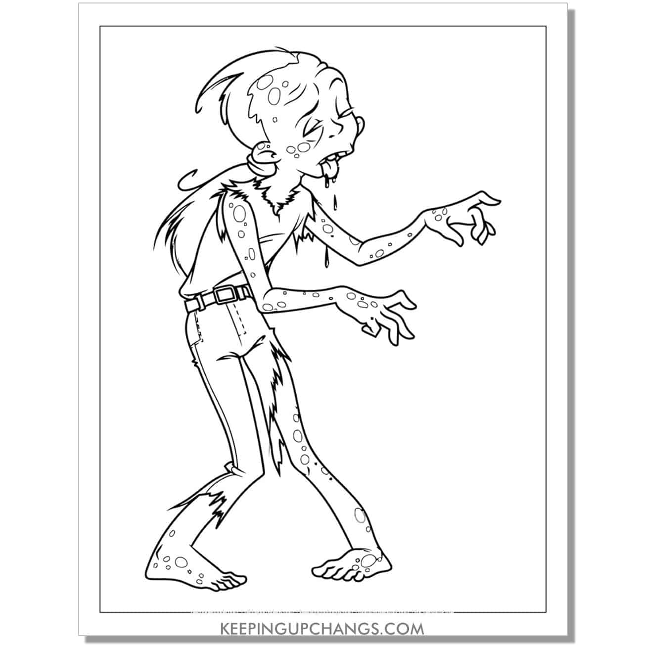 Free zombie coloring pages sheets most popular printables