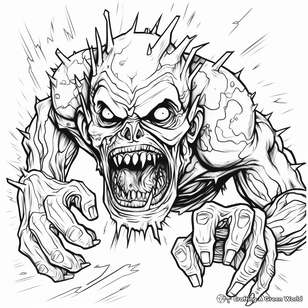 Monster coloring pages