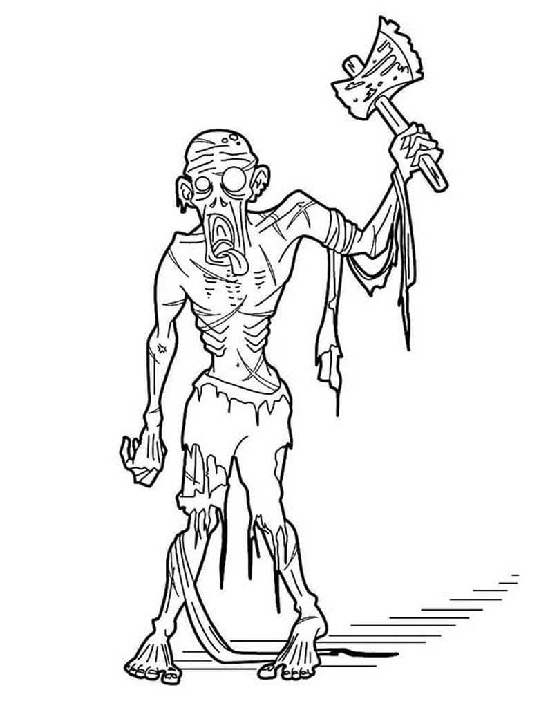 Zombie coloring pages