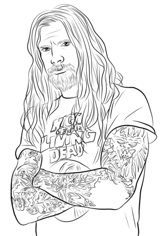Rob zombie coloring page free printable coloring pages