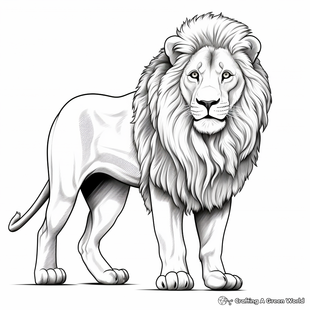 Realistic zoo coloring pages
