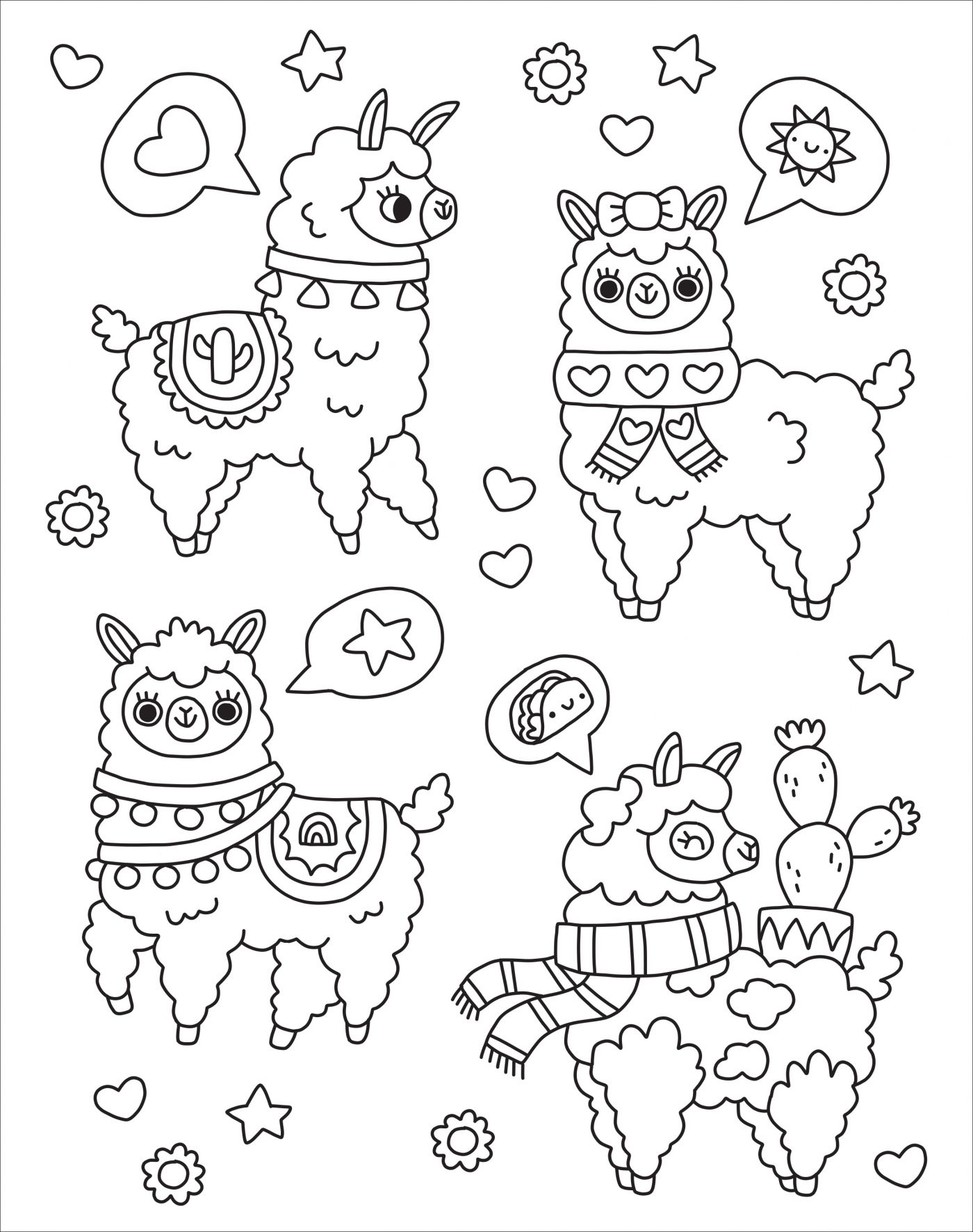 Kaleidoscope too cute coloring downloadable