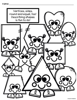 Shape poems riddles coloring pages booklet circle square rectangle