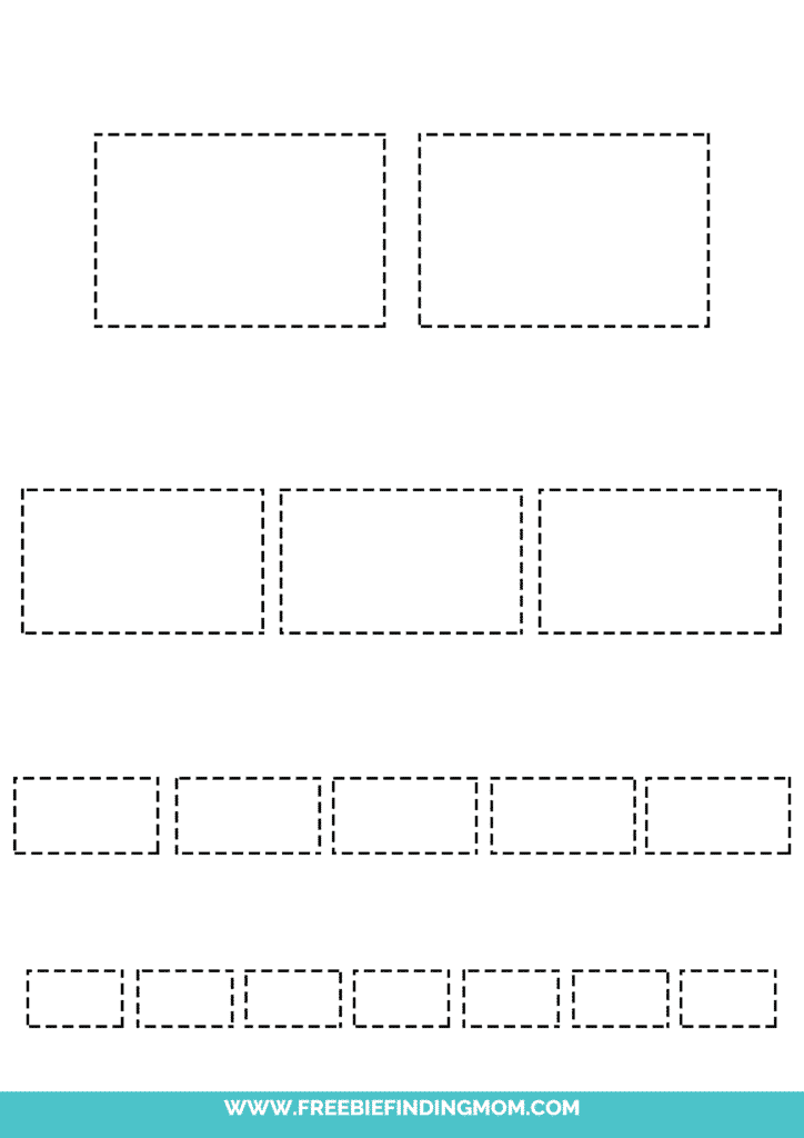 Free printable rectangle shape